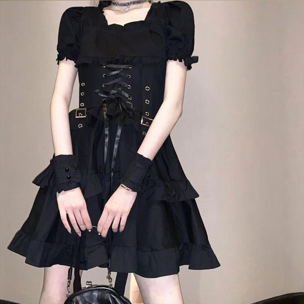 harajuku pure black short sleeve women dresses lace up street casual ruffles simple bodycon mini, Black;gray
harajuku pure black short sleeve women dresses lace up street casual ruffles simple bodycon mini, Black;gray