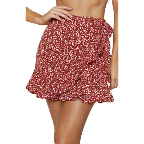 qrwr summer female skirts 2021 new korean high waist fashion print mini skirt women cute lace up ruffles short skirts, Black;pink
qrwr summer female skirts 2021 new korean high waist fashion print mini skirt women cute lace up ruffles short skirts, Black;pink