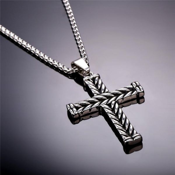 pendant necklaces cross stainless steel necklace men fashion long two-sided stripe 2021 jewelry hip steampunk punk gothic chain ketting boho, Silver
pendant necklaces cross stainless steel necklace men fashion long two-sided stripe 2021 jewelry hip steampunk punk gothic chain ketting boho, Silver