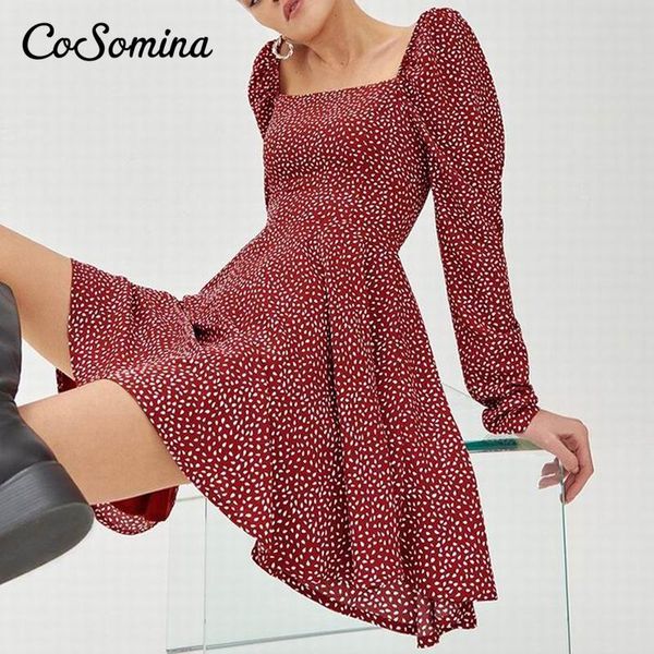 casual dresses cosomina backless women dress a-line polka dot print long sleeve female high street puff short party, Black;gray
casual dresses cosomina backless women dress a-line polka dot print long sleeve female high street puff short party, Black;gray