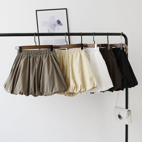 women's shorts vintage women skirts casual korean style streetwear high waist elastic solid bottom chic loose female short pants, White;black
women's shorts vintage women skirts casual korean style streetwear high waist elastic solid bottom chic loose female short pants, White;black