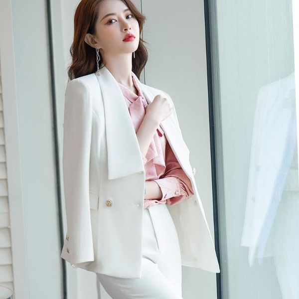 women's two piece pants white autumn winter suit office professional jacket and set2 set pant suits for women
women's two piece pants white autumn winter suit office professional jacket and set2 set pant suits for women