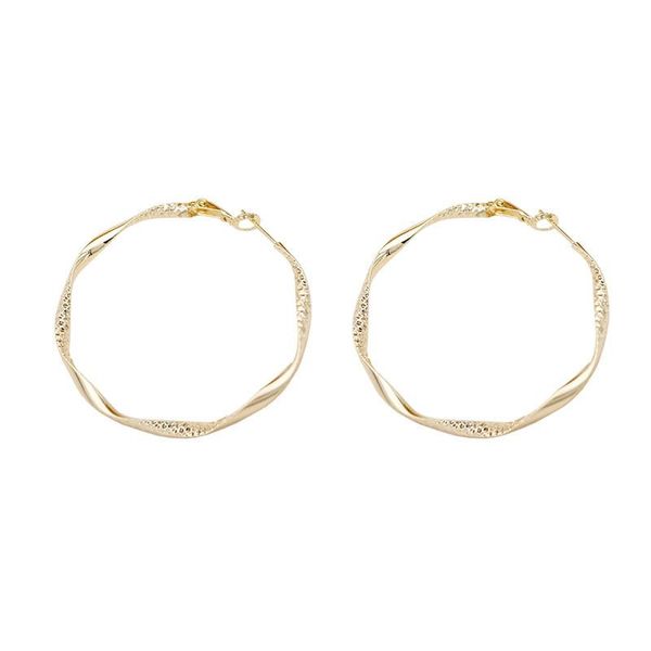 hoop & huggie 2021 earrings exaggerated big ear ring twisted texture circle earings tide female contracted aros pendientes mujer, Golden;silver
hoop & huggie 2021 earrings exaggerated big ear ring twisted texture circle earings tide female contracted aros pendientes mujer, Golden;silver