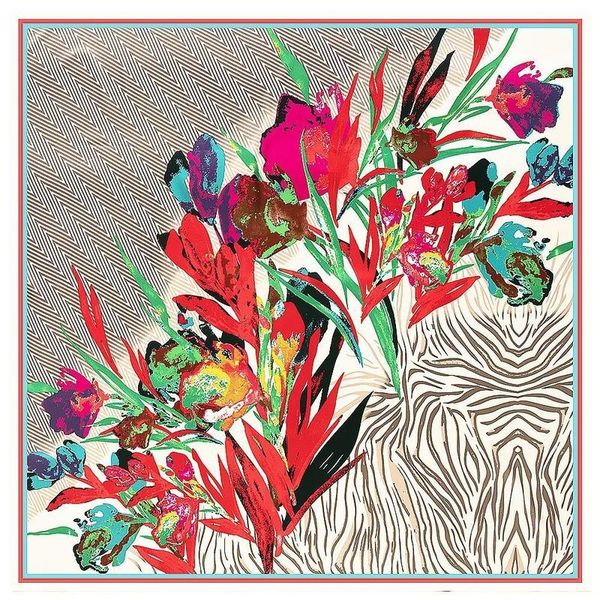 scarves 130cm summer luxury 100% silk square scarf women wraps oil painting flowers print office hair neck hijabs foulard, Blue;gray
scarves 130cm summer luxury 100% silk square scarf women wraps oil painting flowers print office hair neck hijabs foulard, Blue;gray