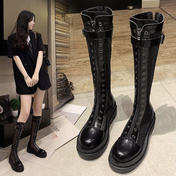 boots 2021 spring breathable hollow long tube women's thick-soled net summer thin sandals tide, Black
boots 2021 spring breathable hollow long tube women's thick-soled net summer thin sandals tide, Black