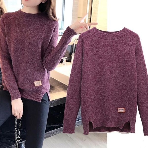 women's sweaters women winter autumn sweater o-neck long sleeve casual female pullover solid color knitted womens jumper, White;black
women's sweaters women winter autumn sweater o-neck long sleeve casual female pullover solid color knitted womens jumper, White;black