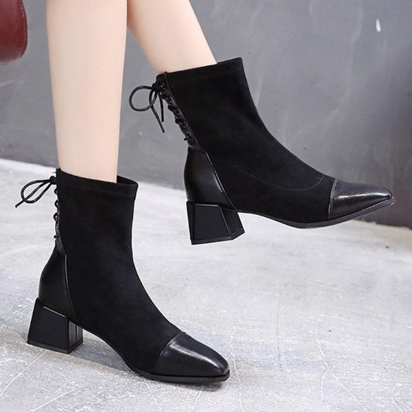 boots women black stitching warm snow ladies square head booties suede pu leather boot winter shoes plus size 35-39 back strap
boots women black stitching warm snow ladies square head booties suede pu leather boot winter shoes plus size 35-39 back strap