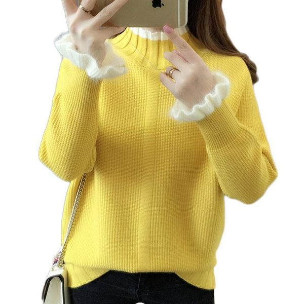 long sleeve knitted womens sweater winter turtle neck pullover arrival strech knitwear jumper wholesale pull, White;black
long sleeve knitted womens sweater winter turtle neck pullover arrival strech knitwear jumper wholesale pull, White;black