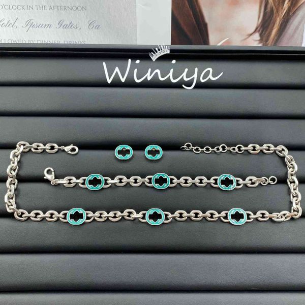 designer family necklace new brass letters enamel earrings bracelet neck chain fashion jewelry, Black
designer family necklace new brass letters enamel earrings bracelet neck chain fashion jewelry, Black