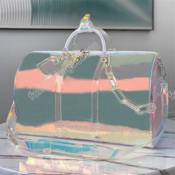 classic men laser flash pvc duffel bags handbags 50cm transparent duffle bag brilliant colour luggage wimen travel crossbody shoulder women
classic men laser flash pvc duffel bags handbags 50cm transparent duffle bag brilliant colour luggage wimen travel crossbody shoulder women