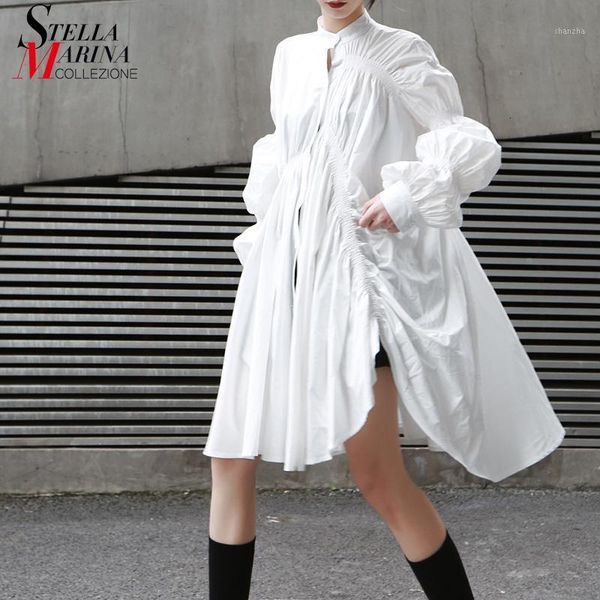 casual dresses korean style women autumn white pleated shirt dress long lantern sleeve plus size lady loose midi party club 90041 2pt6, Black;gray
casual dresses korean style women autumn white pleated shirt dress long lantern sleeve plus size lady loose midi party club 90041 2pt6, Black;gray