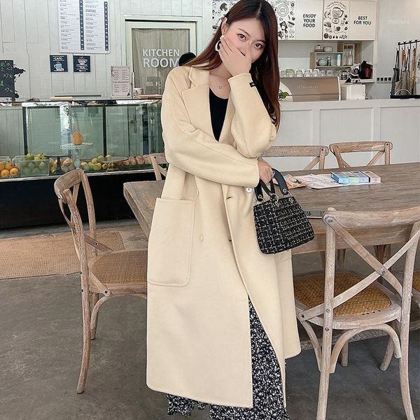 winter autumn 100% wool coat korean femlae long women's coats outwear fashion clothes manteau femme hiver 2021 wpy1310 & blends, Black
winter autumn 100% wool coat korean femlae long women's coats outwear fashion clothes manteau femme hiver 2021 wpy1310 & blends, Black