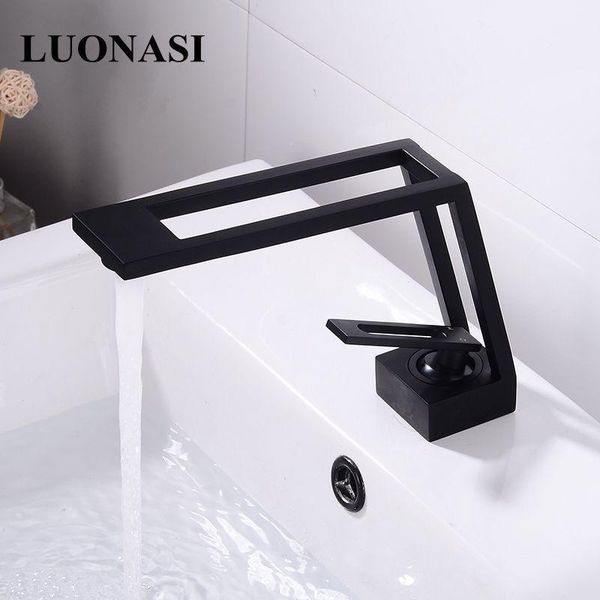elegant matte black basin bathroom faucet square brush gold tap mixer single handle waterfall al-0292h sink faucets1
elegant matte black basin bathroom faucet square brush gold tap mixer single handle waterfall al-0292h sink faucets1