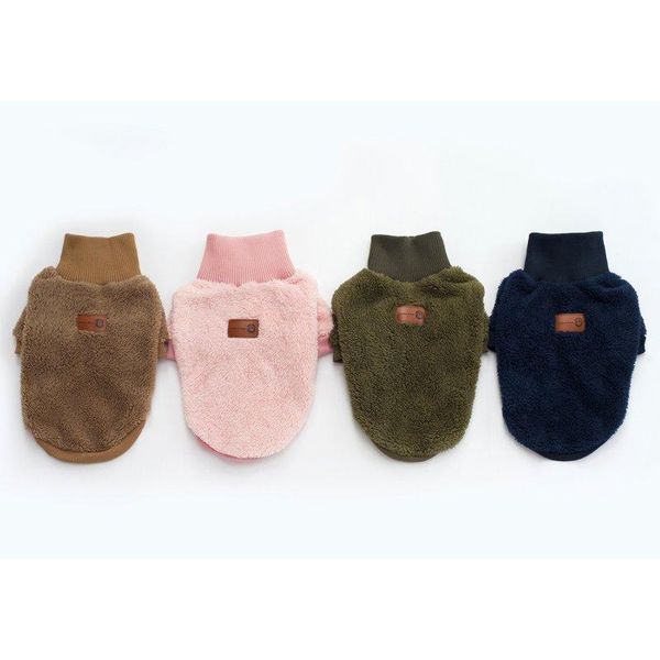 dog apparel autumn and winter pet clothing coral cashmere solid color turtleneck sweater teddy small clothes
dog apparel autumn and winter pet clothing coral cashmere solid color turtleneck sweater teddy small clothes
