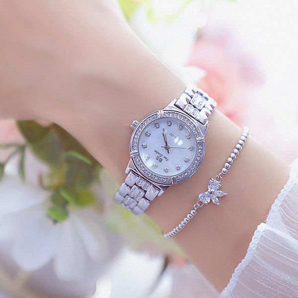 wristwatches bs watches for women's diamond white ladies quartz wrist watch waterproof bracelet female clock, Slivery;brown
wristwatches bs watches for women's diamond white ladies quartz wrist watch waterproof bracelet female clock, Slivery;brown
