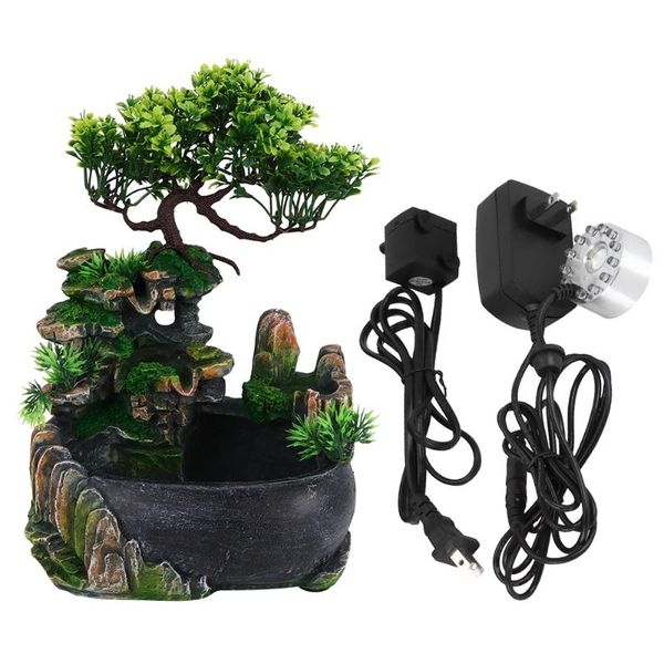 humidifiers atomizing deskfountain waterfall humidifier for office home desk decoration us plug 110v/eu 220v tableornaments