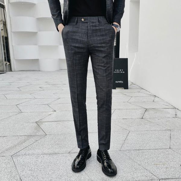 men's pants 2021 spring summer pantalon de vestir hombre fashion men slim fit casual plaid work streetwear trousers clothing, Black
men's pants 2021 spring summer pantalon de vestir hombre fashion men slim fit casual plaid work streetwear trousers clothing, Black