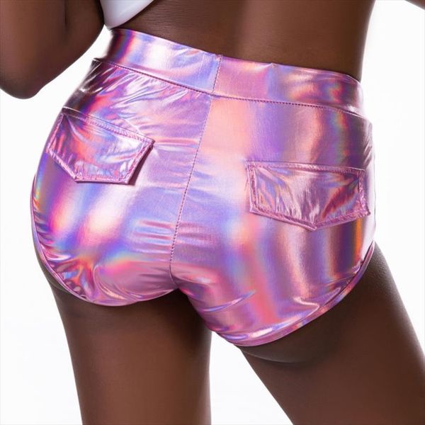 shiny holographic with womens short pockets night club laser metallic wet look booty party raves festival slim, White;black
shiny holographic with womens short pockets night club laser metallic wet look booty party raves festival slim, White;black