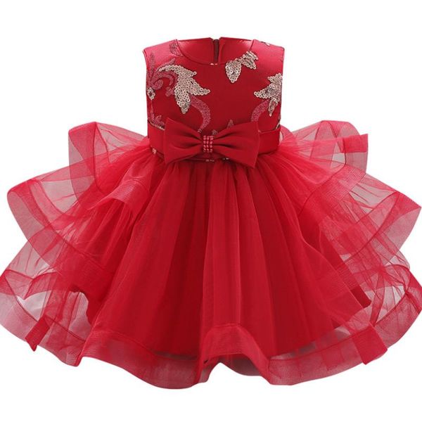 girl's dresses dress summer 2021, baby's sequin embroidery mesh ceremonial robe waist bow formal for infants, Red;yellow
girl's dresses dress summer 2021, baby's sequin embroidery mesh ceremonial robe waist bow formal for infants, Red;yellow