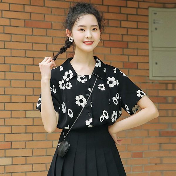 women's floral printed square collar casual short sleeve loose chiffon blouse women's blouses & shirts, White
women's floral printed square collar casual short sleeve loose chiffon blouse women's blouses & shirts, White