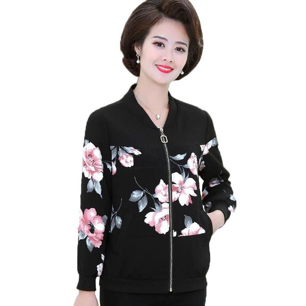 women's jackets 2021 spring coat middle-aged coats short long sleeve printing casual zip trench fashion women baseball uniform, Black;brown
women's jackets 2021 spring coat middle-aged coats short long sleeve printing casual zip trench fashion women baseball uniform, Black;brown