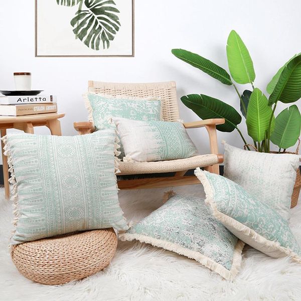 cushion/decorative pillow green print tassel cushion cover cotton crocheted pillowcase decorative pillows for sofa lumbar backrest home furn
cushion/decorative pillow green print tassel cushion cover cotton crocheted pillowcase decorative pillows for sofa lumbar backrest home furn