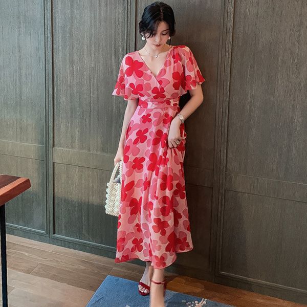 dresses boho holiday 2021 summer women v neck red floral maxi hwaii backless long wrap, Black;gray
dresses boho holiday 2021 summer women v neck red floral maxi hwaii backless long wrap, Black;gray