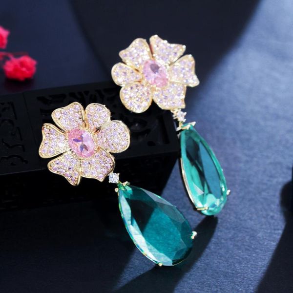 dangle & chandelier beautiful elegant pink cubic zirconia drop big long flower party earrings for women wedding jewelry gift cz93, Silver
dangle & chandelier beautiful elegant pink cubic zirconia drop big long flower party earrings for women wedding jewelry gift cz93, Silver