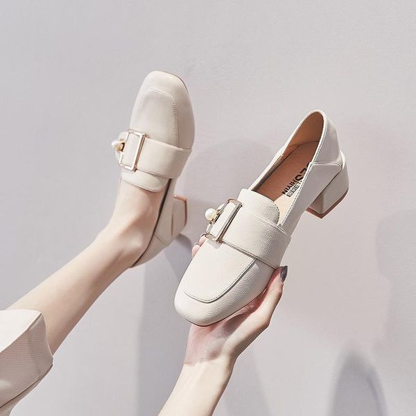 dress shoes fashion thick-heeled 2022 square toe small leather all-match autumn one-step mid-heel loafers, Black
dress shoes fashion thick-heeled 2022 square toe small leather all-match autumn one-step mid-heel loafers, Black