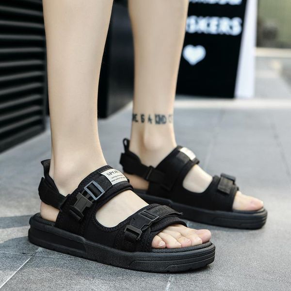 summer sandals female 2021 soft bottom women's shoes outdoor korean version of the trend non-slip wear beach, Black
summer sandals female 2021 soft bottom women's shoes outdoor korean version of the trend non-slip wear beach, Black