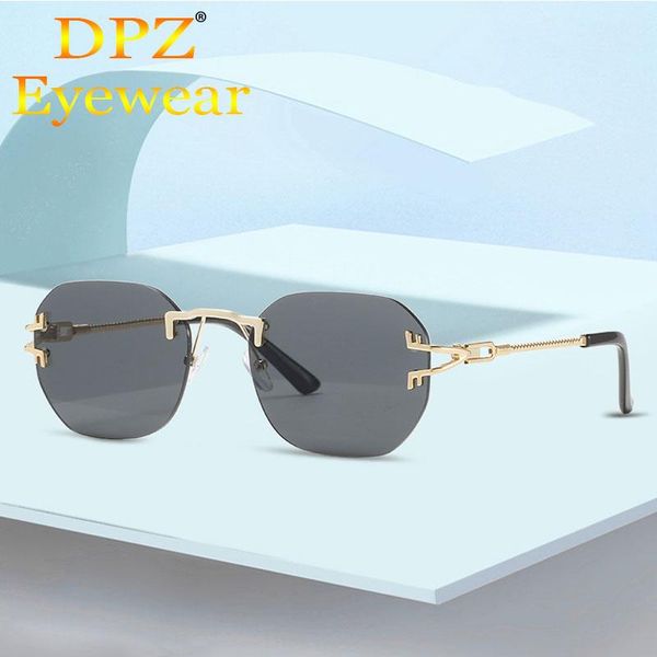 sunglasses 2021 fashion vintage classic rimless style gradient women cool twisted metal brand design sun glasses, White;black
sunglasses 2021 fashion vintage classic rimless style gradient women cool twisted metal brand design sun glasses, White;black
