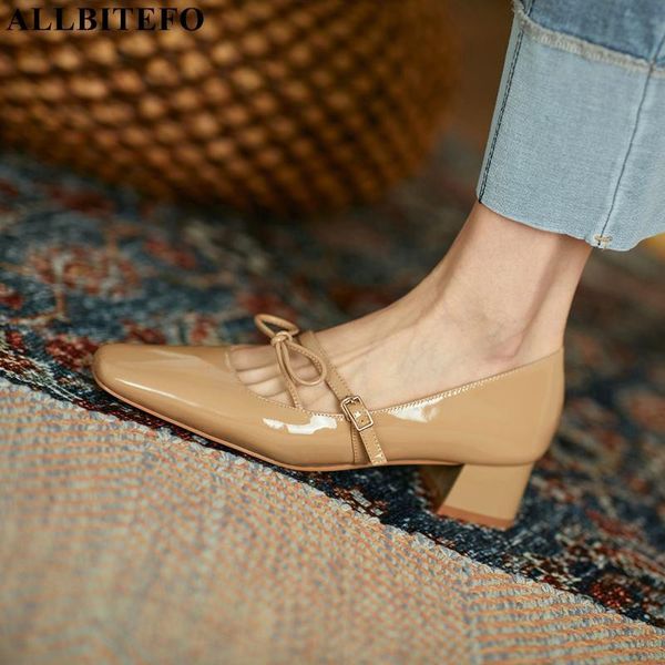 dress shoes allbitefo natural genuine leather women heels thick heel spring fashion women's high zapatos mujer tacon, Black
dress shoes allbitefo natural genuine leather women heels thick heel spring fashion women's high zapatos mujer tacon, Black