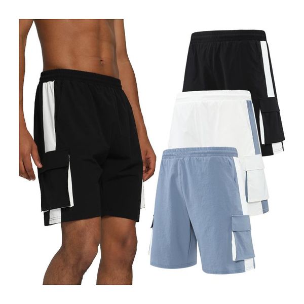 running shorts men gym pocket sport summer breathable joggers training knee length pants fashion street, Black;blue
running shorts men gym pocket sport summer breathable joggers training knee length pants fashion street, Black;blue