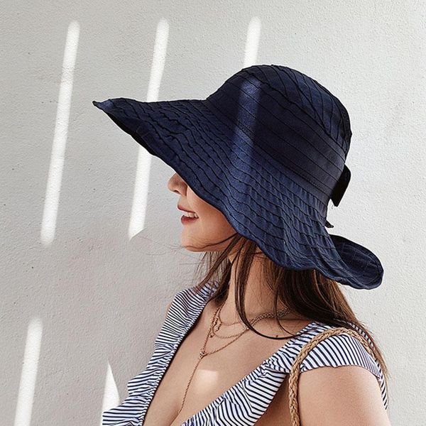 wide brim hats women summer foldable anti-uv sun hat adjustable travel beach fashion solid color empty cap, Blue;gray
wide brim hats women summer foldable anti-uv sun hat adjustable travel beach fashion solid color empty cap, Blue;gray