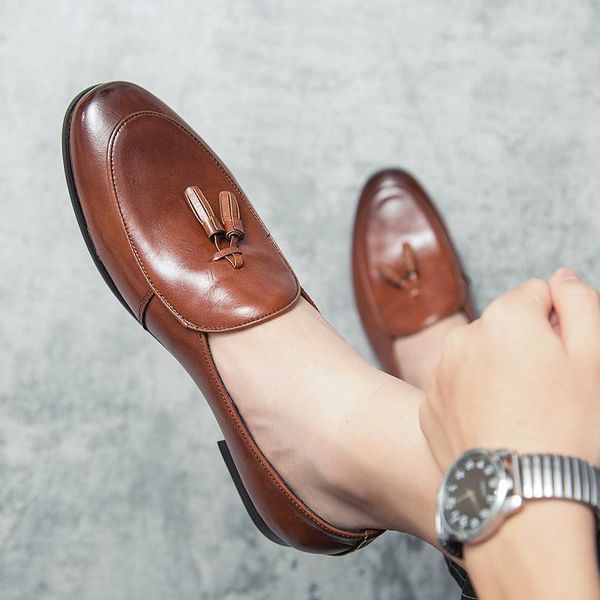 dress shoes 2021 men spring/autumn business formal mens loafers leather wedding for chaussures hommes en cuir, Black
dress shoes 2021 men spring/autumn business formal mens loafers leather wedding for chaussures hommes en cuir, Black