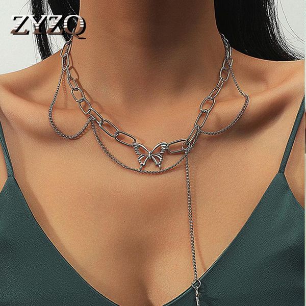 chains zyzq tassel butterfly pendant necklace for women zinc alloy fashion jewelry clavicle chain commemorate, Silver
chains zyzq tassel butterfly pendant necklace for women zinc alloy fashion jewelry clavicle chain commemorate, Silver