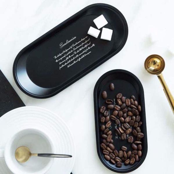 dishes & plates simple black metal storage tray fruit plate small items jewelry display oval lettering bathroom supplies
dishes & plates simple black metal storage tray fruit plate small items jewelry display oval lettering bathroom supplies