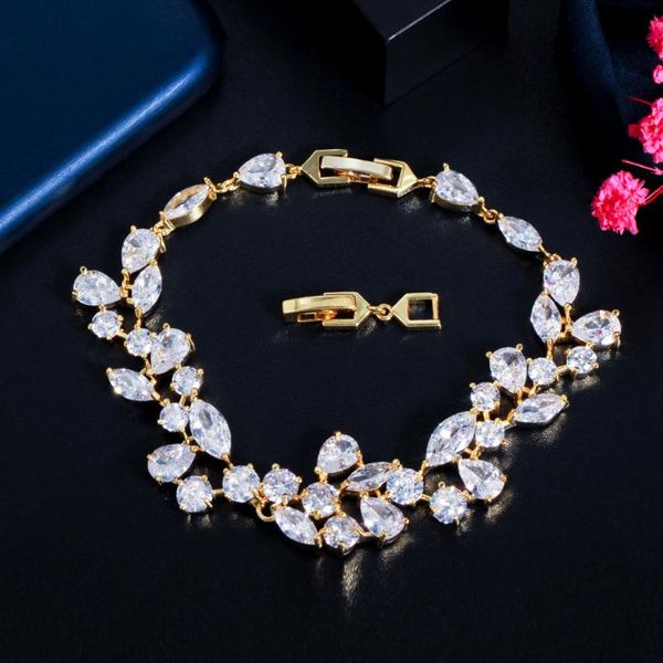 link, chain beaqueen luxury dazzling wide big leaf white cubic zirconia crystal bracelets bridal wedding jewelry accessories b217, Black
link, chain beaqueen luxury dazzling wide big leaf white cubic zirconia crystal bracelets bridal wedding jewelry accessories b217, Black