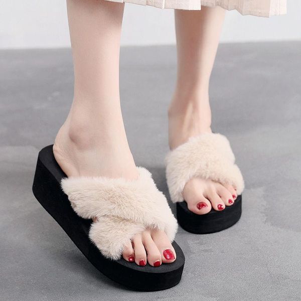 women spring summer slippers 2021 girls fashion outdoor 6cm wedges sandals cool comfortable non-slip plush 35-40, Black
women spring summer slippers 2021 girls fashion outdoor 6cm wedges sandals cool comfortable non-slip plush 35-40, Black
