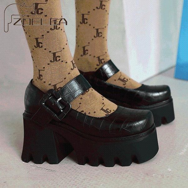 dress shoes big size thick-soled mary jane thick heel for women vintage style platform pumps rubber sole spring fall, Black
dress shoes big size thick-soled mary jane thick heel for women vintage style platform pumps rubber sole spring fall, Black