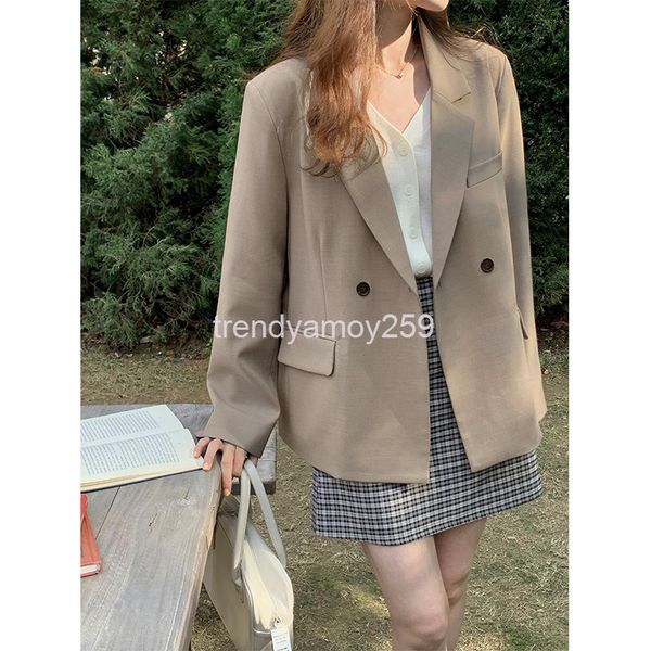 women's suits & blazers two button shoulder pad casual suit coat women's spring korean style texture loose 16708, White;black
women's suits & blazers two button shoulder pad casual suit coat women's spring korean style texture loose 16708, White;black