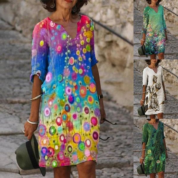 casual dresses women printing dress summer v-neck half sleeve a-line female retro litera vintage loose vestidos, Black;gray
casual dresses women printing dress summer v-neck half sleeve a-line female retro litera vintage loose vestidos, Black;gray