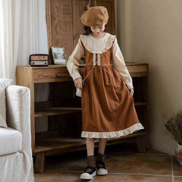 girls princess dress teen kids midi stripe dress lace two colors patchwork 2021 new baby children autumn school clothes,#6529 g1129, Red;yellow
girls princess dress teen kids midi stripe dress lace two colors patchwork 2021 new baby children autumn school clothes,#6529 g1129, Red;yellow