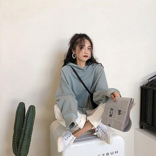 women's hoodies & sweatshirts women's sweater spring and autumn thin korean ins trend student loose solid color hoodie college styl, Black
women's hoodies & sweatshirts women's sweater spring and autumn thin korean ins trend student loose solid color hoodie college styl, Black