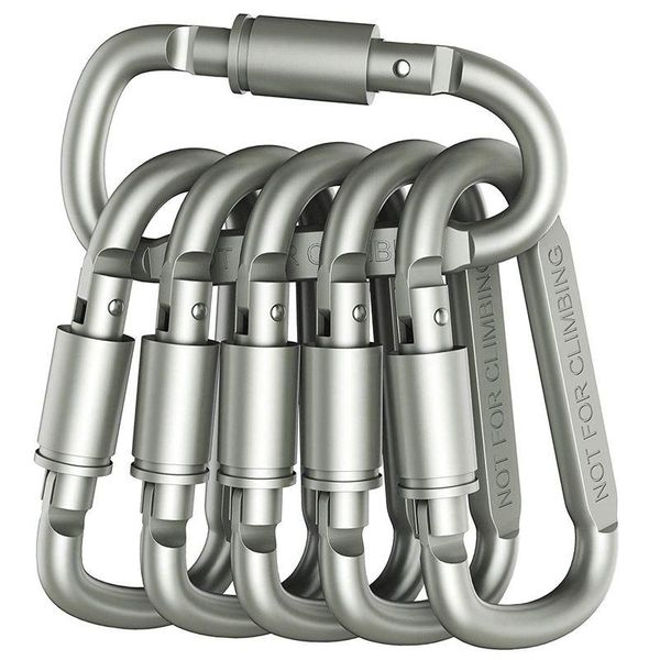 cords, slings and webbing 6 pcs aluminum alloy d-ring locking carabiner light but strong
cords, slings and webbing 6 pcs aluminum alloy d-ring locking carabiner light but strong