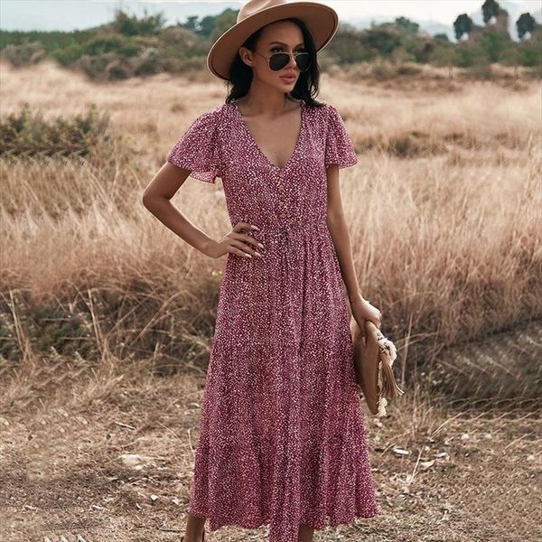 floral print maxi boho women dress elegant v neck long shirt summer short sleeve ladies beach sundress, Black;gray
floral print maxi boho women dress elegant v neck long shirt summer short sleeve ladies beach sundress, Black;gray