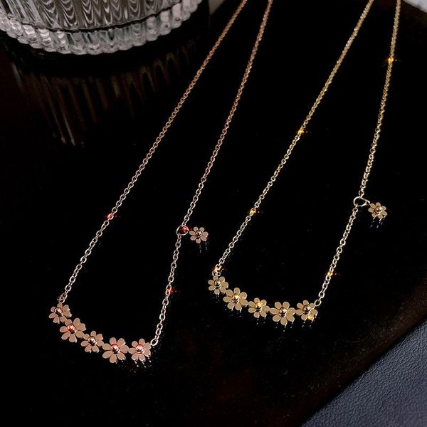 chains titanium steel korean small daisy necklace horizontal fringe flower clavicle chain simple jewelry for woman, Silver
chains titanium steel korean small daisy necklace horizontal fringe flower clavicle chain simple jewelry for woman, Silver