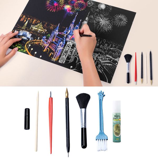 magic scratch art crafts tools diy drawing repair kit with stick scraper pen brush for scraping paintings sketch#38
magic scratch art crafts tools diy drawing repair kit with stick scraper pen brush for scraping paintings sketch#38