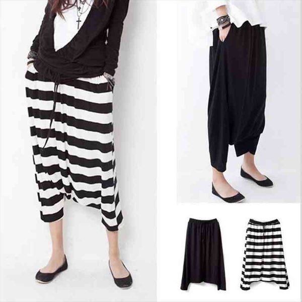 women harem pants baggy boho gypsy hippie women cross-pants wide leg striped print elastic dance pants trousers, Black;white
women harem pants baggy boho gypsy hippie women cross-pants wide leg striped print elastic dance pants trousers, Black;white