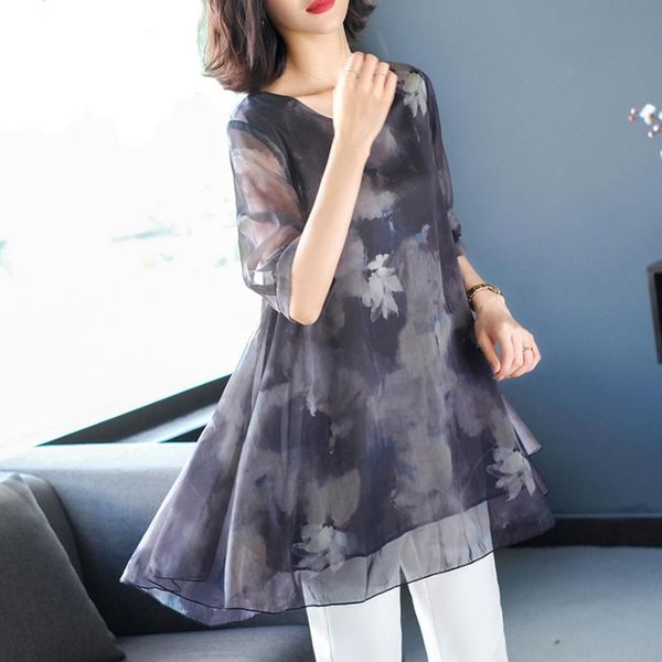 women's blouses & shirts summer fashion gray loose casual feminina 2021 vintage 3xl plus size elegant and female bodycon vestidos, White
women's blouses & shirts summer fashion gray loose casual feminina 2021 vintage 3xl plus size elegant and female bodycon vestidos, White
